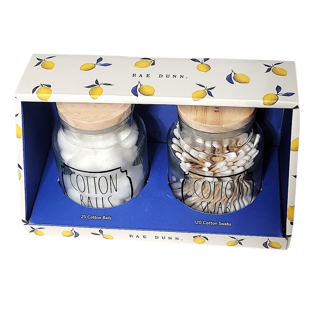 Rae Dunn Cotton Ball and Swab Gift Set - Picture 6 of 6